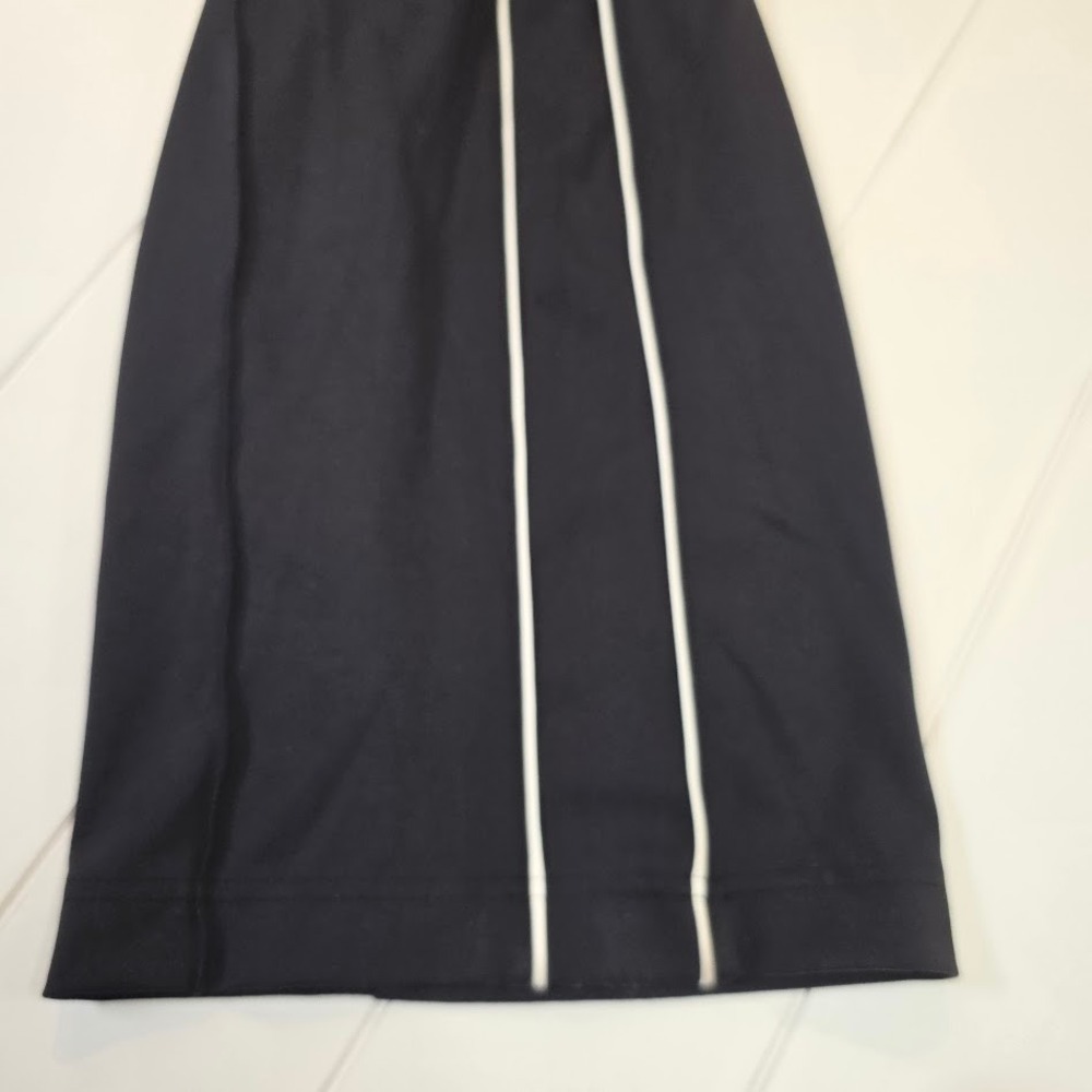 Athleta Size S Tall Venice High Rise Track Stripe Pants Black Wide Leg 854424-00 - Picture 5 of 13
